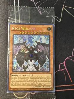 Yu-Gi-Oh! Neos Wiseman BLC1-EN007 - Secret Rare - Limited Edition - Sealed - Image 1