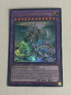 Yugioh Crystal Beast Set Sapphire Pegasus Ultimate Rainbow Dragon - Free Holo G - Image 2