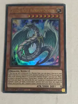 Yugioh Crystal Beast Set Sapphire Pegasus Ultimate Rainbow Dragon - Free Holo G - Image 4