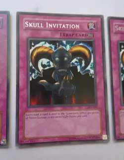 Playset: 3x Skull Invitation PSV-056 (Rare, Unlimited, Played / MP) Yugioh - Image 4