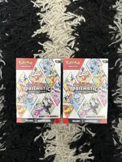 Pokemon TCG Prismatic Evolutions Booster Bundle (6 Packs) X2 Brand New Sealed - Image 1