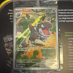 Pokemon TCG Tyrunt 070 Mega Evolution Promo Pokemon Center Stamp Sealed - Image 1