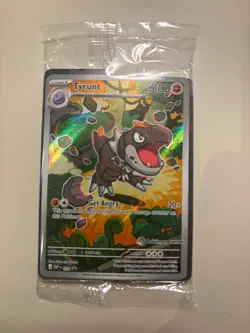 Pokemon TCG Tyrunt 070 Mega Evolution Promo Pokemon Center Stamp Sealed - Image 1