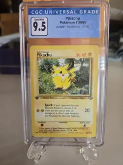 1999 Pokemon Jungle 1st Edition Pikachu CGC 9.5 GEM MINT #60 - Image 1