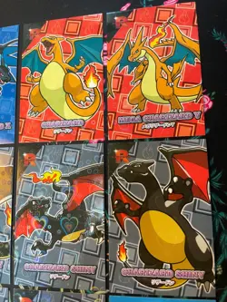 Hearts Holo❤x9 Bubble Charizard Pokemon Card Lot Team Rocket Card Database Peru - Image 4