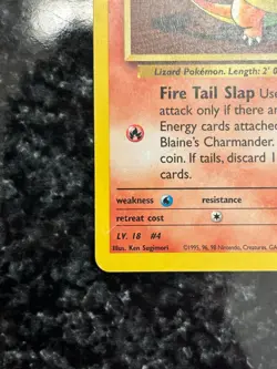 Blaine's Charmander 60/132 Gym Challenge 2000 Regular Common LP Pokemon Card - Image 5