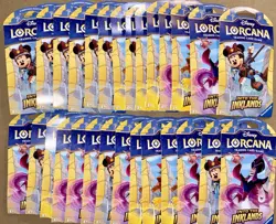 Disney 29 Lorcana Into The Inklands TCG Blister Booster Packs 348 Cards NEW - Image 1