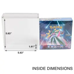 Acrylic Display Case for Pokemon Japanese Booster Box Premium Magnetic Top 6mm - Image 2