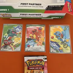 Pokemon TCG First Partner Illustration Collection Kanto Series GEN 1 Starters A - Image 1