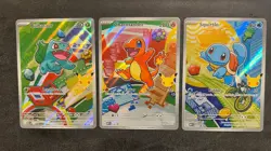 Pokemon TCG First Partner Illustration Collection Series 1 Kanto GEN 1 Starters - Image 1
