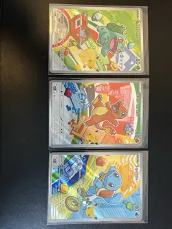 Pokemon TCG First Partner Illustration Collection Series 1 Kanto Starters Gen 1 - Image 3