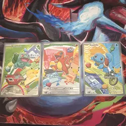 Pokemon TCG First Partner Illustration Collection Kanto Series GEN 1 Starters A - Image 1