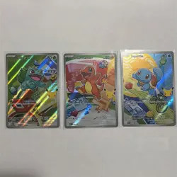 Pokemon TCG First Partner Illustration Collection Kanto Series GEN 1 Starters A - Image 1