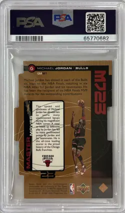 1998 Upper Deck Michael Jordan Quantum Bronze MJ23 M1 /2300 PSA 7 NM - Image 2
