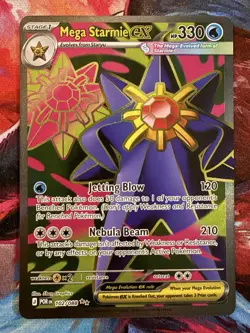 Pokemon MEGA Starmie EX Perfect Order Pokemon Card Full Art ENGLISH - Image 1