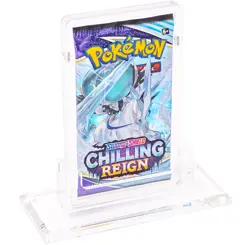 Pokemon Booster Pack Acrylic Case Holder & Stand for Magic Yu-Gi-Oh Magnetic Top - Image 1
