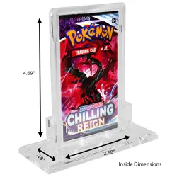 Pokemon Booster Pack Acrylic Case Holder & Stand for Magic Yu-Gi-Oh Magnetic Top - Image 2