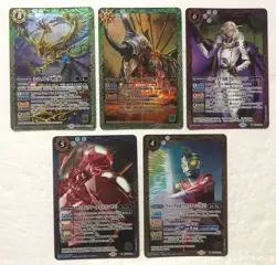 Lot of 5 Japanese Battle Spirits Master Rare Card set TCG - Image 1