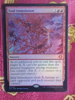 FOIL Soul Immolation Lorwyn Eclipsed Magic The Gathering MTG red sorcery card - Image 1