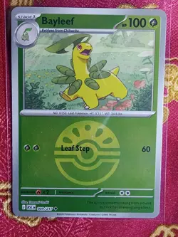 REVERSE FOIL Bayleef 009/217 Mega Evolutions Ascended Heroes Pokemon card - Image 1