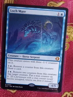 Loch Mare Lorwyn Eclipsed Magic The Gathering MTG Blue Mythic Rare Horse card - Image 1