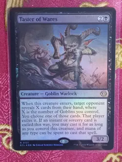 FOIL Taster of Wares Lorwyn Eclipsed Magic The Gathering MTG black goblin card - Image 1