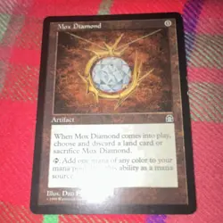 Magic: The Gathering Mox Diamond Stronghold Rare Artifact 1998 Wizards English - Image 1