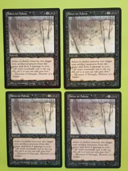 Magic the Gathering MTG The Dark ASHES TO ASHES X 4 LP/EX C 1994 Vintage Nice! - Image 1