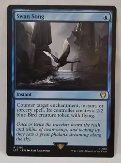 MTG Swan Song x1 Commander: LotR, ToME, Regular NM/PFresh! - Image 1