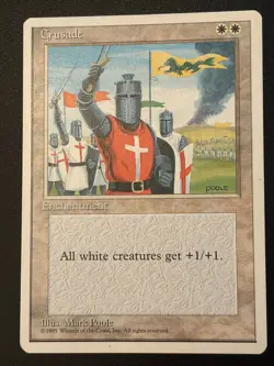 Wizards of the Coast Crusade 4th Edition Regular Enchantment Rare Mark Poole LP - Image 3