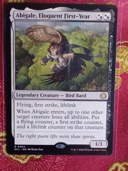 Abigale, Eloquent First-Tear Lorwyn Eclipsed Magic The Gathering MTG bird bard - Image 1