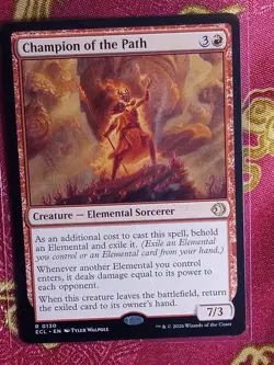 Champion of the path Lorwyn Eclipsed Magic The Gathering MTG red elemental - Image 1