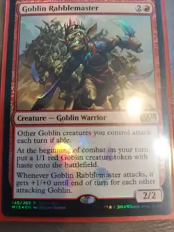 Goblin Rabblemaster Core Set 2015 (M15) Foil - Image 1