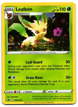 Leafeon SWSH191 - SWSH Black Star Promo Pokemon TCG Holo - LP Card - Image 1