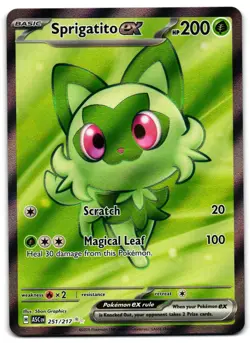 Sprigatito ex 251/217 - ME: Ascended Heroes Ultra Rare Pokemon TCG - M/LP Card - Image 1