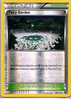 Pokemon TCG Fairy Garden 100/124 Fates Collide Rev Holo NM - Image 1