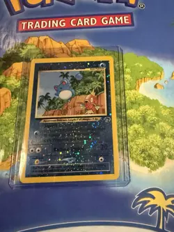 Pokemon Marill Southern Islands (SI) 🏝 Holo 2001 Vintage NM Holo Swirl 💫 - Image 1