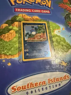 Pokemon Marill Southern Islands (SI) 🏝 Holo 2001 Vintage NM Holo Swirl 💫 - Image 2