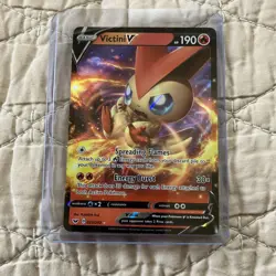 Victini V 025/202 - Sword &Shield Base Set Ultra Rare - Pokemon TCG (NM) - Image 1
