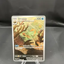Pokemon Omanyte Sv: Scarlet & Violet 151 Illustration Rare Holo 180/165 - Image 1