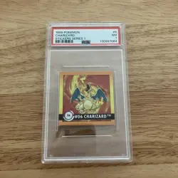 PSA 7 - 1999 Pokemon Stickers Series 1 Charizard VINTAGE #6 - Image 1
