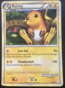 Pokemon TCG Raichu Cracked Ice Holo 10/123 - Image 1