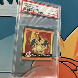 PSA 8 - 1999 Pokemon Charizard #6 Stickers Artbox Series 1 - Image 2