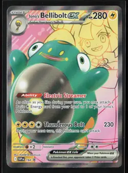Iono's Bellibolt ex 194 SV: Scarlet & Violet Black Star Promo Pokemon TCG NM - Image 1