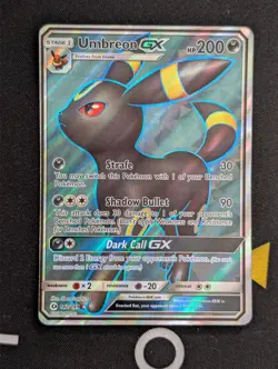 Umbreon GX 142/149 Sun & Moon NM Full Art Ultra Rare Pokemon Card - Image 1