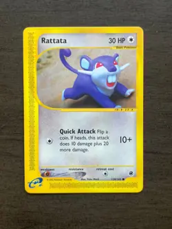 Rattata 128/165 Expedition MP Non-Holo Ereader Pokemon Yuka Morii - Image 1