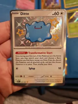 Pokemon TCG Ditto # 201/091 S&V Paldean Fates Shiny NM Holo - Image 1