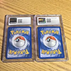 Pokemon TCG Snivy Error And Tepig CGC Graded Black And White - Image 2