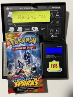 (HEAVY)🔥 22.48g Pokemon TCG Surging Sparks Booster Pack Factory Sealed✅ - Image 1