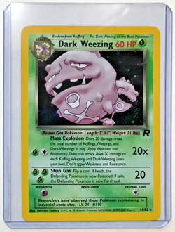 Pokemon Team Rocket Dark Weezing 14/82 Foil Holo Rare 60 HP NMM WOTC 2000 - Image 2